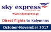 Book your flight to Kalymnos with Sky Express